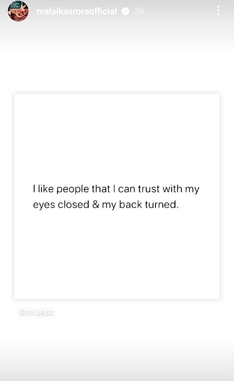 Malaika Arora's post